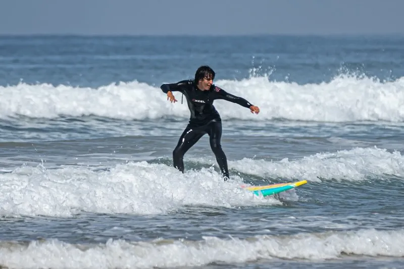 Surfing at Avila Beach