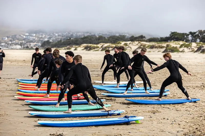 Summer surf camp in Avila Beach